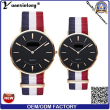 Yxl-495 Nouvelle Arrivée Tricoté Toile Nato Nylon Bande Hommes Genève Montre-Bracelet Casual Robe Mens Montres Lady Montre-Bracelet